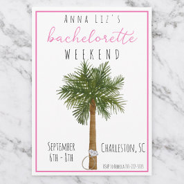 熱帯バチェロレッテ週末旅行リングや輪 招待状