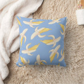 熱帯バナナの果実の模様 クッション (ブランケット)