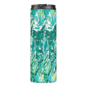 熱帯バナナの葉のジャングルの緑 タンブラー (裏面)