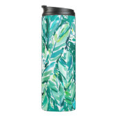 熱帯バナナの葉のジャングルの緑 タンブラー (回転右)