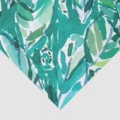 熱帯バナナの葉のジャングルの緑 薄葉紙 (詳細)