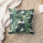 熱帯バナナはやし装飾用クッションを去ります クッション (ブランケット)