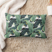 熱帯バナナはやしLumbarの装飾用クッションを去ります ランバークッション (ブランケット)