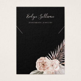 熱帯バラのネックレスディスプレイカード