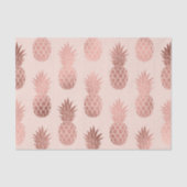 熱帯バラガーリー金ゴールド夏パイナップルパターン 薄葉紙 (正面)