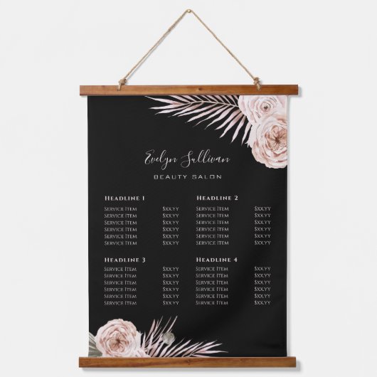 熱帯バラ価格ぶら下がったリストのタペストリー 吊り下げ型タペストリー (正面)