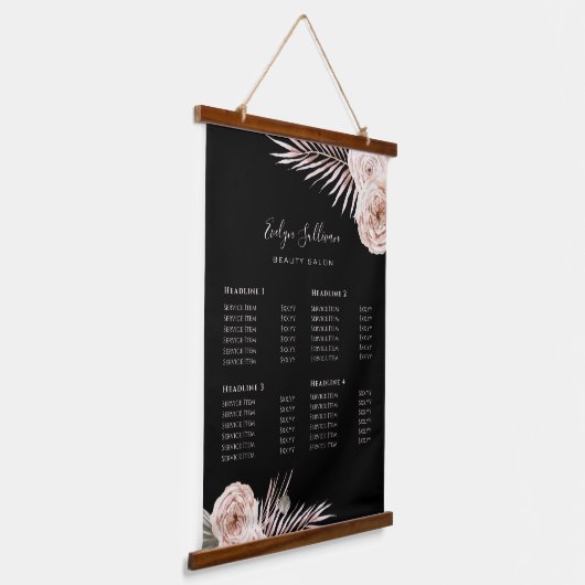 熱帯バラ価格ぶら下がったリストのタペストリー 吊り下げ型タペストリー (傾斜あり)