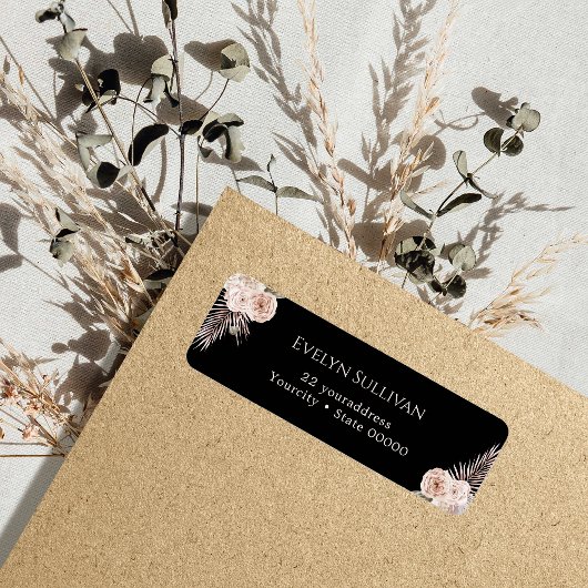 熱帯バラ差出人住所ラベル ラベル