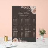 熱帯バラ透明ブラックプライスリスト アクリルサイン (ウェディング)