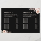 熱帯バラ2折パンフレット (裏面)