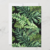 熱帯バリエッ葉トベビー散布 招待状 (裏面)