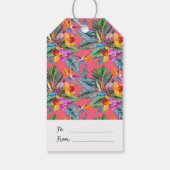 熱帯バードオブパラダイスアンドオーキッド春2 ギフトタグ (裏面)