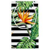 熱帯バードオブパラダイスストライプ スモールペーパーバッグ (裏面)