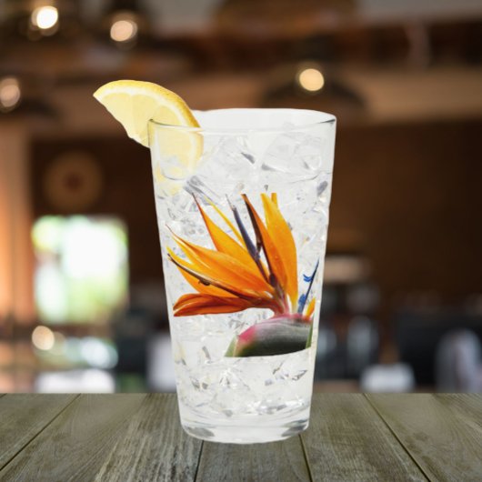 熱帯バードオブパラダイスプラントフローラ タンブラーグラス