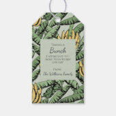 熱帯バ感謝していナナの緑の感謝 ギフトタグ (正面)