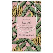 熱帯バ感謝していナナの花をピンク色に スモールペーパーバッグ (正面)