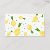 熱帯パイナップルおむつラッフル エンクロージャーカード (裏面)