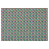 熱帯パイナップルのハイビスカスパターン テーブルクロス (正面(横))