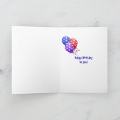 熱帯パイナップルのユーモア カード (内部)