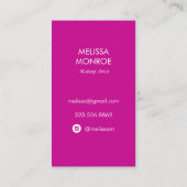 熱帯パイナップルの水色ピンク紫の虹 名刺 (裏面)