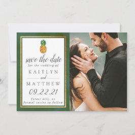 熱帯パイナップルの結婚式の日付を保存 セーブザデート