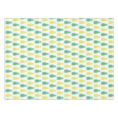 熱帯パイナップルイエローグリーンハワイアン果実 テーブルクロス (正面(横))