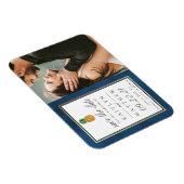 熱帯パイナップルウェディング日付磁石を保存 マグネット (右側)