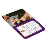 熱帯パイナップルウェディング日付磁石を保存 マグネット (右側)