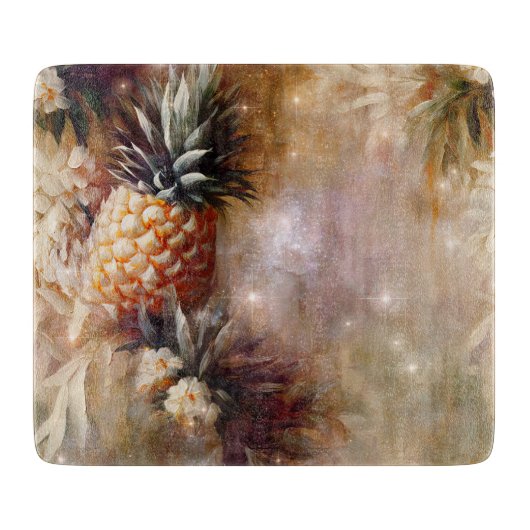 熱帯パイナップルスパークルブライダルシャワー カッティングボード (正面)