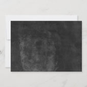 熱帯パイナップルチョーク素朴ボードブライダルシャワー 招待状 (裏面)