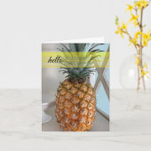 熱帯パイナップルノテカード カード (黄色い花)