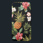 熱帯パイナップルハイビスカスフラワーズフォンカバー iPhone 8/7ケース<br><div class="desc">保護iphone 6と私たちのパイナップル&amp；熱帯ハイビスカスフラワーパターンケース。私たちの熱帯花のパターンは、透明な背景を持っているので、色を変更することができる。まクリックたカスタマイズ、スポイトツールを使ってカラーを選択する。</div>