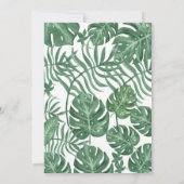 熱帯パイナップルハワイのベビーシャワーの招待状 招待状 (裏面)