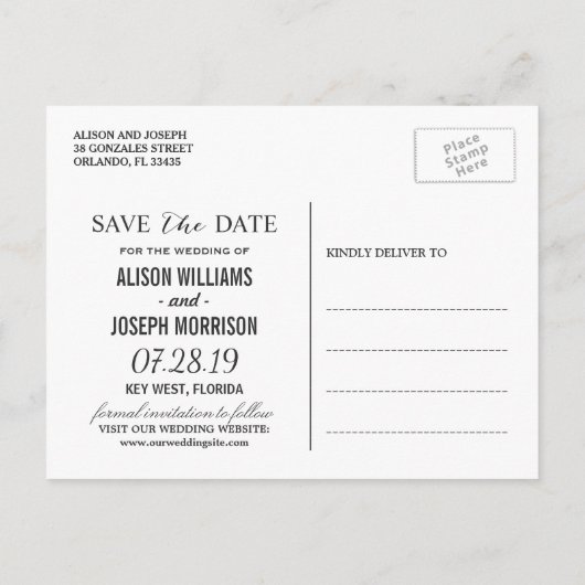 熱帯パイナップルハワイアンハイビスカス保存日 案内ポストカード (裏面)