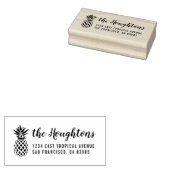 熱帯パイナップルハンド書差出人住所 ラバースタンプ (押印)