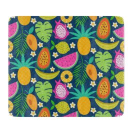 熱帯パイナップルバナナスイカ カッティングボード