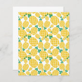 熱帯パイナップルパターンスクラップブック作り紙 (正面/裏面)