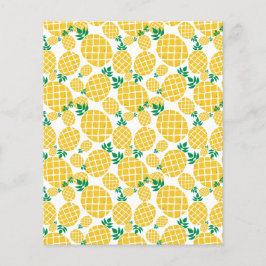 熱帯パイナップルパターンスクラップブック作り紙