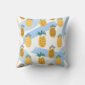 熱帯パイナップルパターン クッション (裏面)