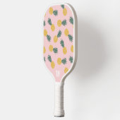 熱帯パイナップルパターン ピックルボールラケット (左)
