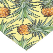 熱帯パイナップルパターン(黄色) ショートテーブルランナー (コーナー)