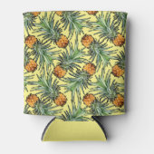 熱帯パイナップルパターン（黄色） 缶クーラー (正面)