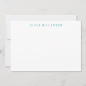 熱帯パイナップルパーソナライズされた ノートカード (正面)