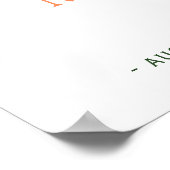 熱帯パイナップルビーチピーチ結婚グリーン徴候 ポスター (角)