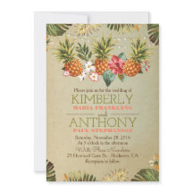 熱帯パイナップルビーチ結婚ライト