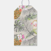 熱帯パイナップルビーチ結婚式 ギフトタグ (裏面)