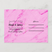 熱帯パイナップルピンクマーブル保存日 案内ポストカード (裏面)