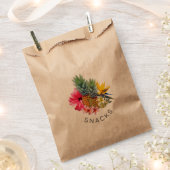 熱帯パイナップルフローラスナックのお気に入り フェイバーバッグ (クリップ留めされた状態)