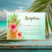 熱帯パイナップルフローラ結婚披露宴 エンクロージャーカード