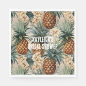 熱帯パイナップルフローラ スタンダードランチョンナプキン (正面)